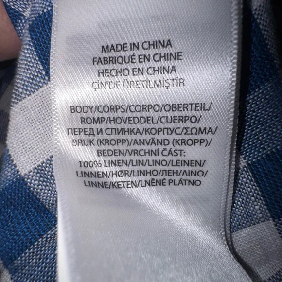 Ralph Lauren Blue and White Checkered Dress - Picture 7 of 9